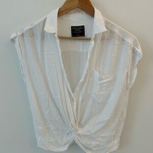 Abercrombie & Fitch White Button Down Shirt